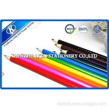 Beautiful Wooden Colored Pencils Set cylindrical for kids d